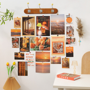 ins墙面装 饰卡片墙贴房间改造墙壁贴纸卧室宿舍网红布置治愈贴画