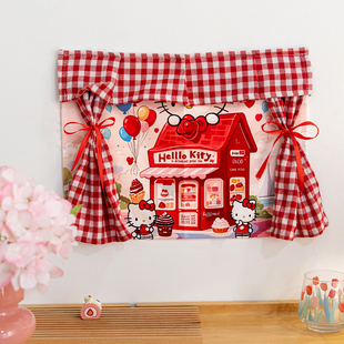 HelloKitty背景布魔术贴双层窗帘3D立体墙布凯蒂猫打卡拍照挂布