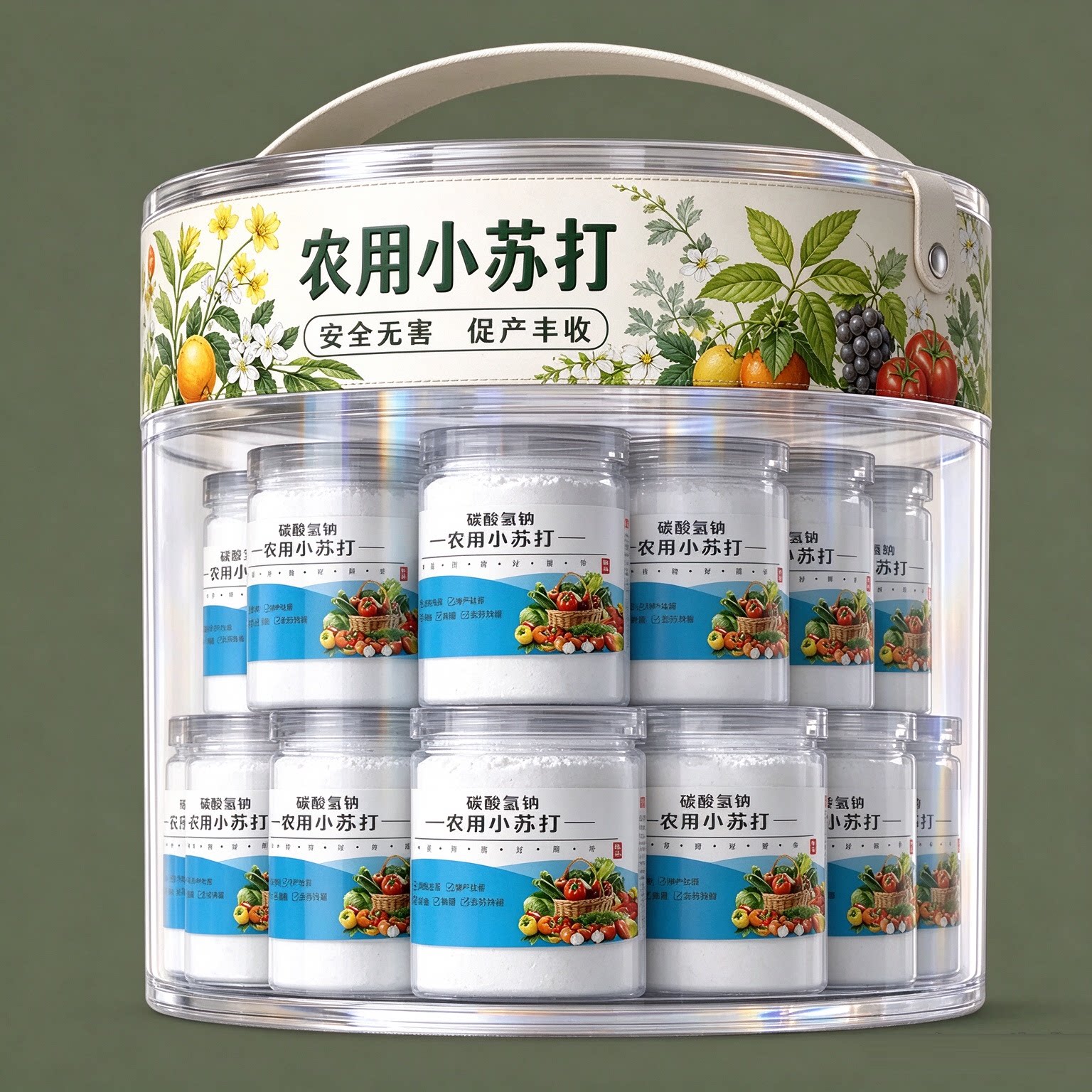 【种菜免打药】碳酸氢钙农用小苏打农作物花卉绿植蔬菜果树果蔬