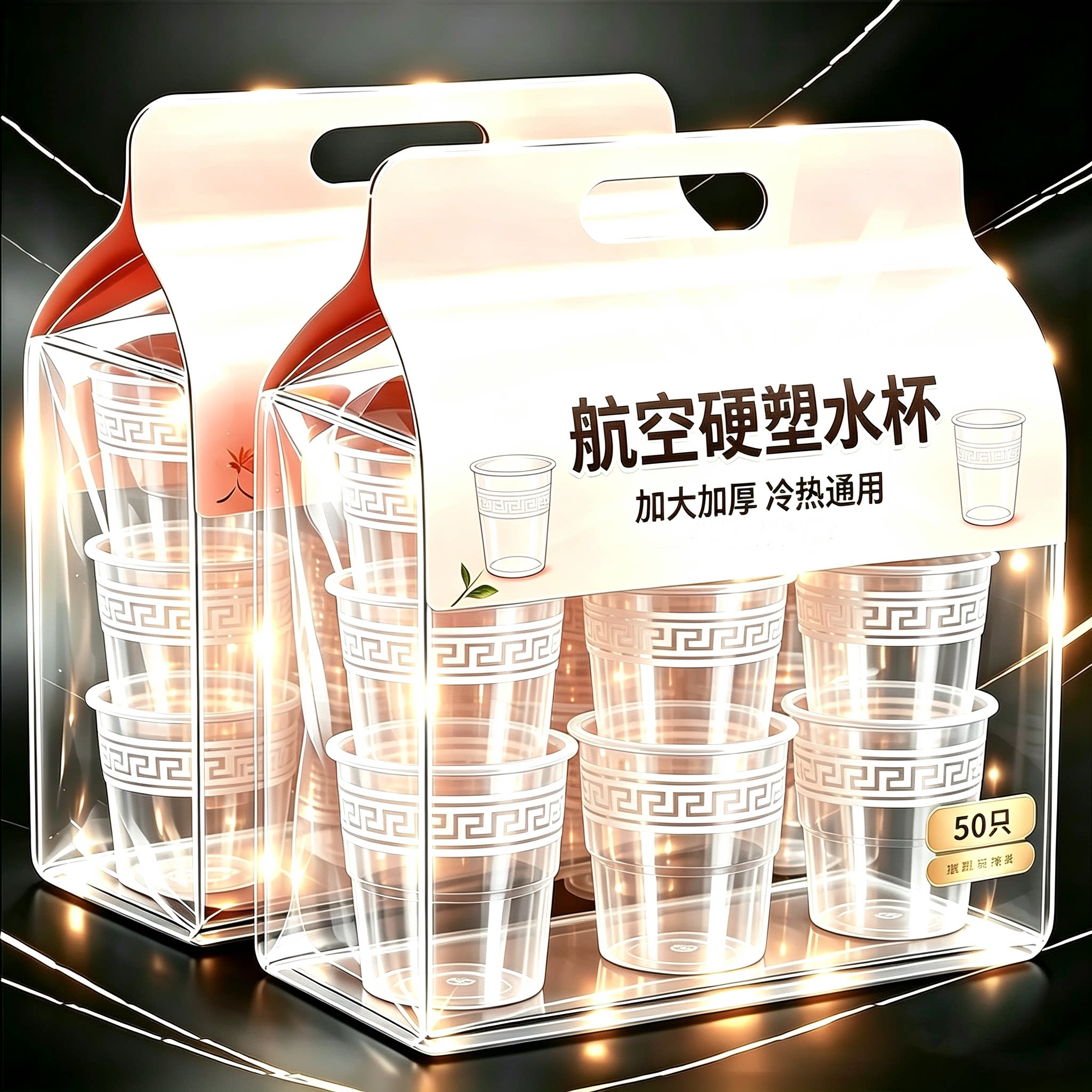 食品级耐高温加厚一次性太空杯