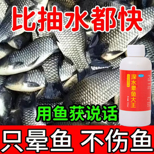 醉鱼药特效晕鱼剂不伤鱼鱼用麻醉缺氧药封氧剂醉鱼灵捕鱼抓鱼神器