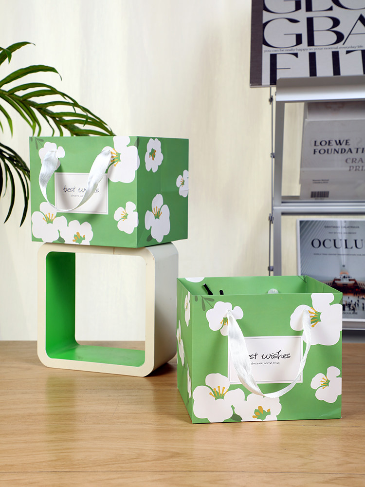 母亲节青团包装盒手提袋端午节礼盒蛋黄酥绿豆冰糕4/6粒礼品袋子