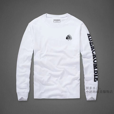 AF男士长袖T恤秋冬季男装圆领