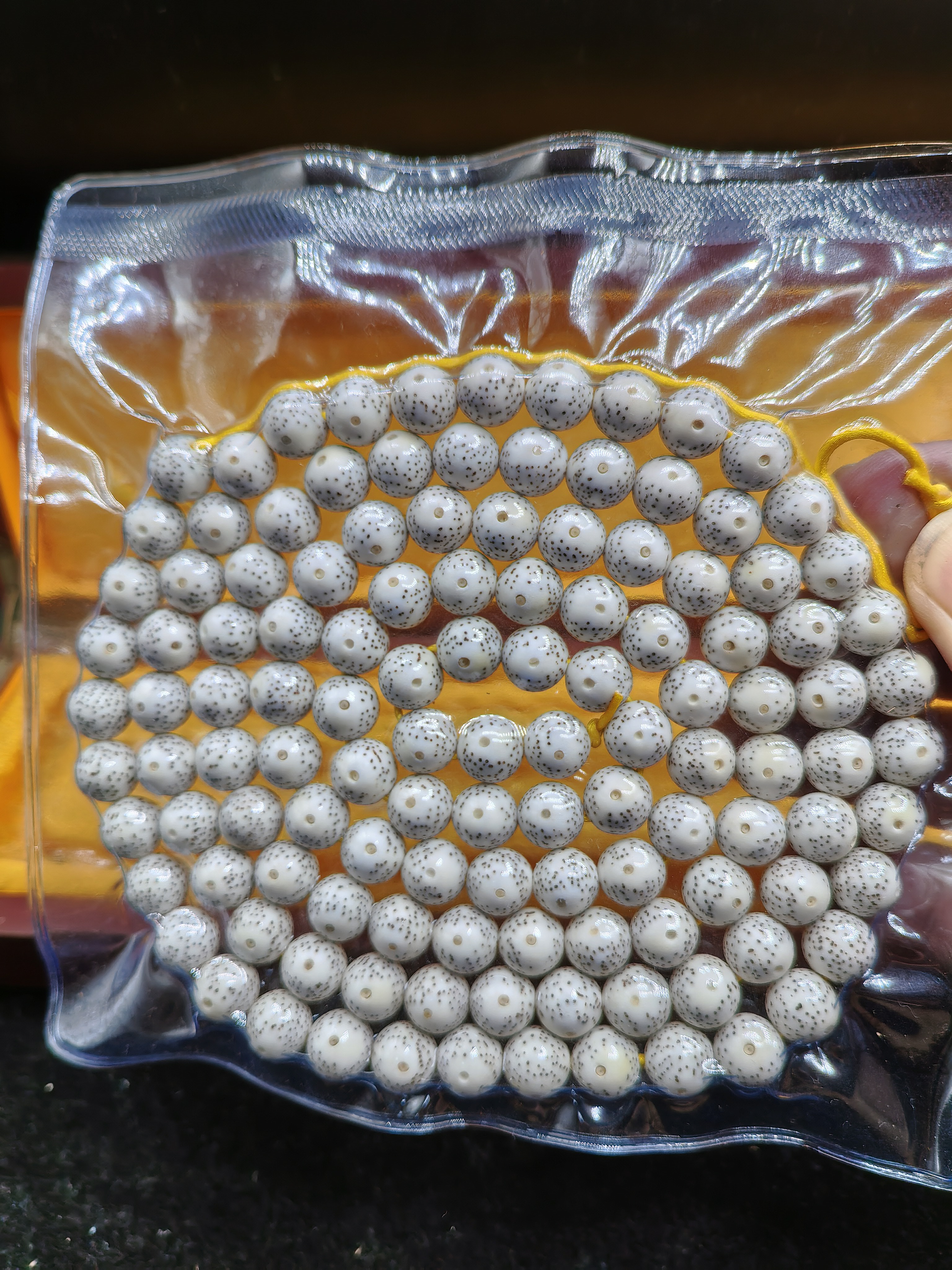 同枝果精选海南星月菩提原生态未脱脂高密10圆珠正月120颗珠串