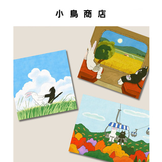 阳光停泊在梦的睫毛上 插画明信片可爱治愈圣诞祝福生日节日贺卡