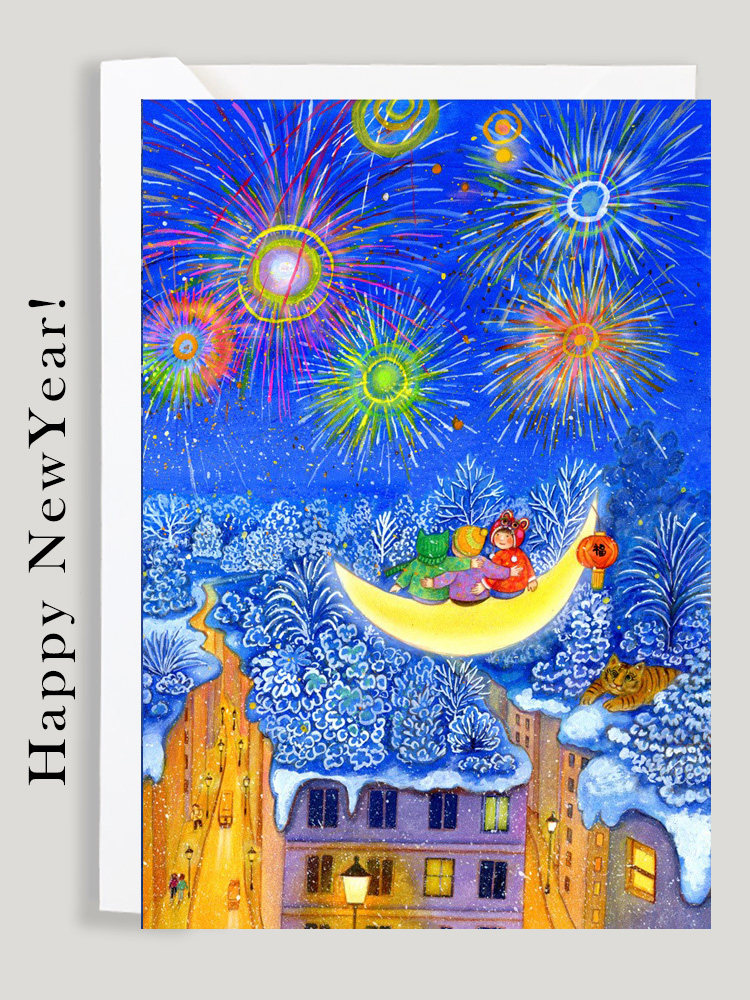 国风新年圣诞节元旦祝福贺卡节日生日明信片手绘插画装饰温馨卡片,节庆用品/礼品,贺卡/卡片,淘宝优惠券,粉丝福利购,淘宝优惠卷
