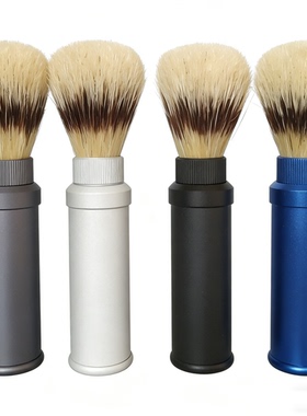 帝诗哎莎男士便携仿獾小猪鬃剃须刷剃须皂打泡沫胡刷