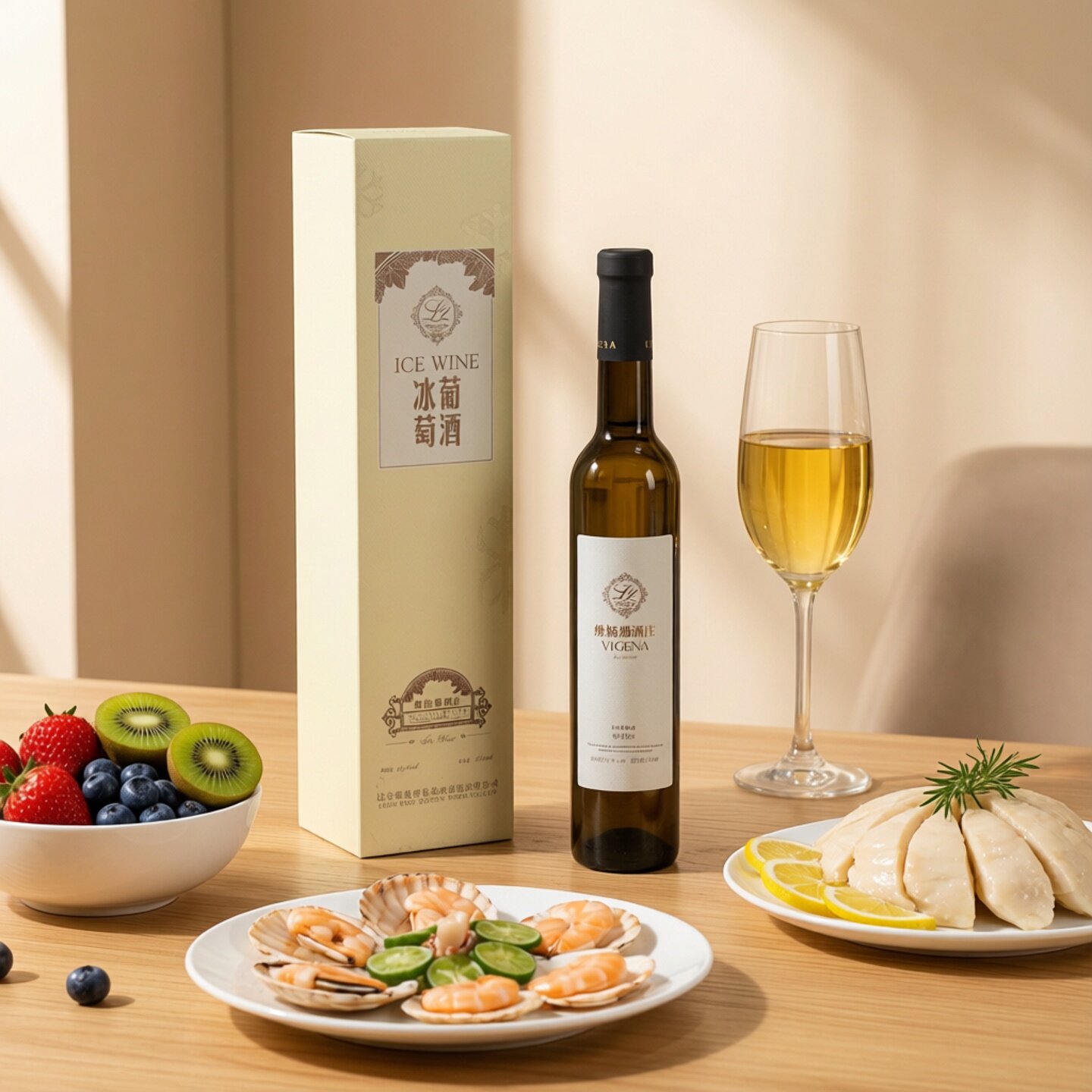 本溪桓仁特产 威代尔甜型冰酒 辽宁维格那白冰葡萄酒375ml