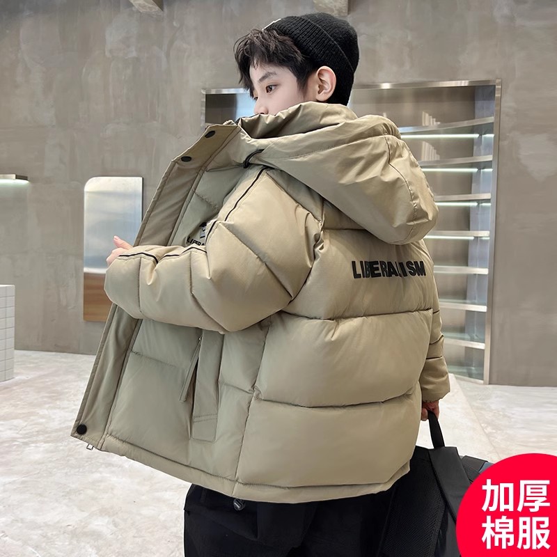 男童棉服冬季加厚中大童羽绒棉衣