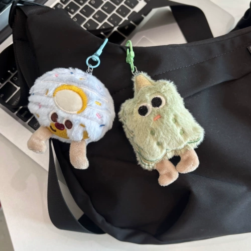 Милый реалистичный плюшевый брелок, минифигурки, кукла для школьников, школьный рюкзак, аксессуар на рюкзак