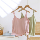 椰油养肤冰丝吊带背心女士带胸垫罩杯一体内搭可外穿家居服上衣薄