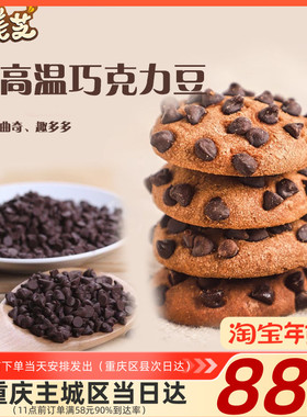 耐高温巧克力豆（含可可脂）苦甜巧克力豆100克分装