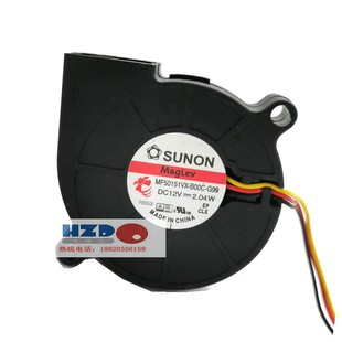 B00C 12v G99原装 建准5015 2.04W涡轮散热风扇 Sunon MF50151VX