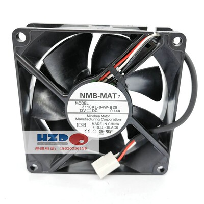 3110KL-04W-B29 B20全新原装NMB 8025 12v 0.14a散热风扇8CM3线