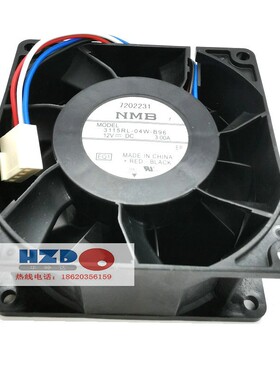 3115RL-04W-B96全新原装NMB 8038 12V 3.0A散热风扇8CM4线