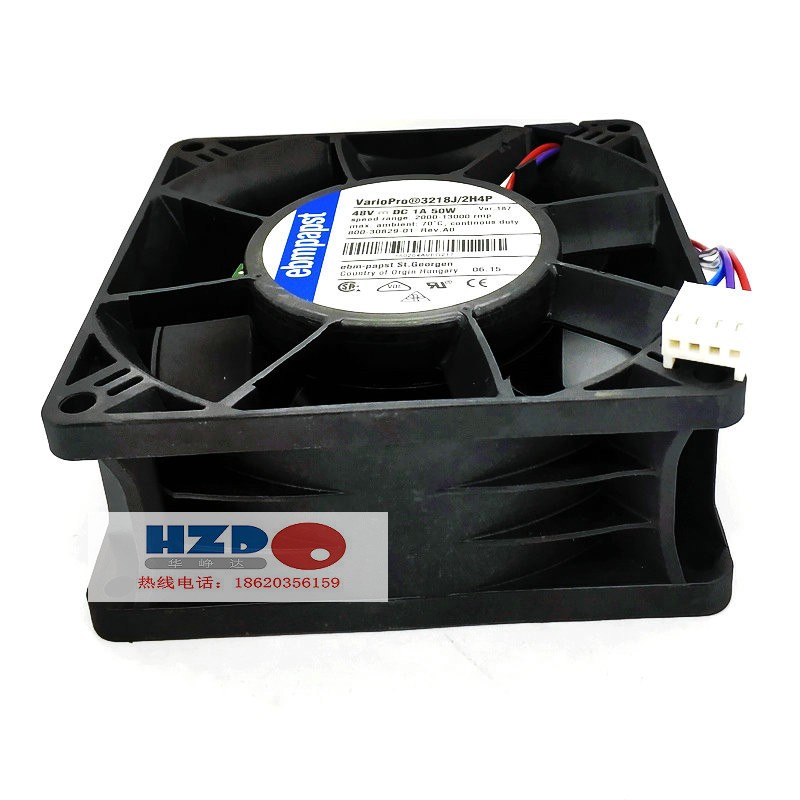 原装3218J/2H4P德国PAPST 9238 48V 1A 50w变频器散热风扇4线