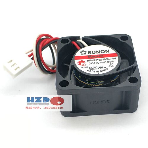MF40201V2-1000C-F99全新原装SUNON/建准4020交换机风扇12V 0.64W