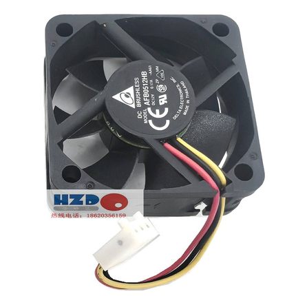 AFB0512HB全新原装Delta台达5015 12V 0.17A5CM散热风扇3线