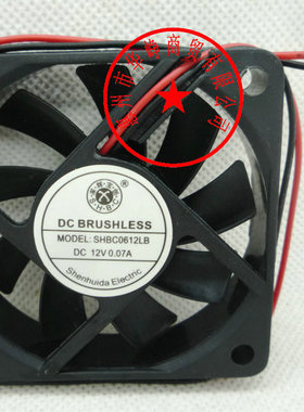 原装SHBC0612HB SHBC0612LB散热风扇2线6015 12V HZDO 60*60*15MM