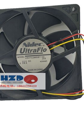 全新NIDEC 9225 12V U92T12MGB7-53散热风扇EB-450W/450Wi/455Wi