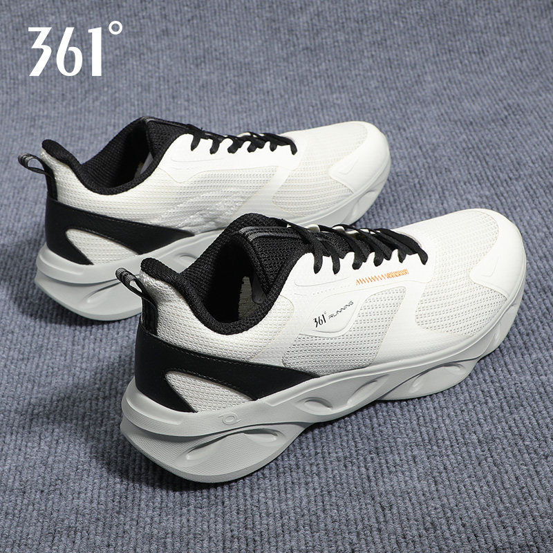 361男鞋运动鞋2026春季新款网面防滑慢跑白色户外轻便低帮休闲鞋
