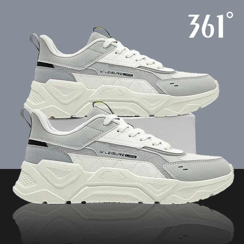 361男鞋运动鞋2026新款跑步老爹鞋冬季网面透气男士厚底休闲鞋子