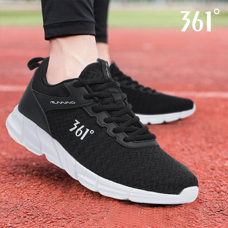 361男鞋跑步鞋2026春季新款男士网面软底透气舒适减震慢跑运动鞋
