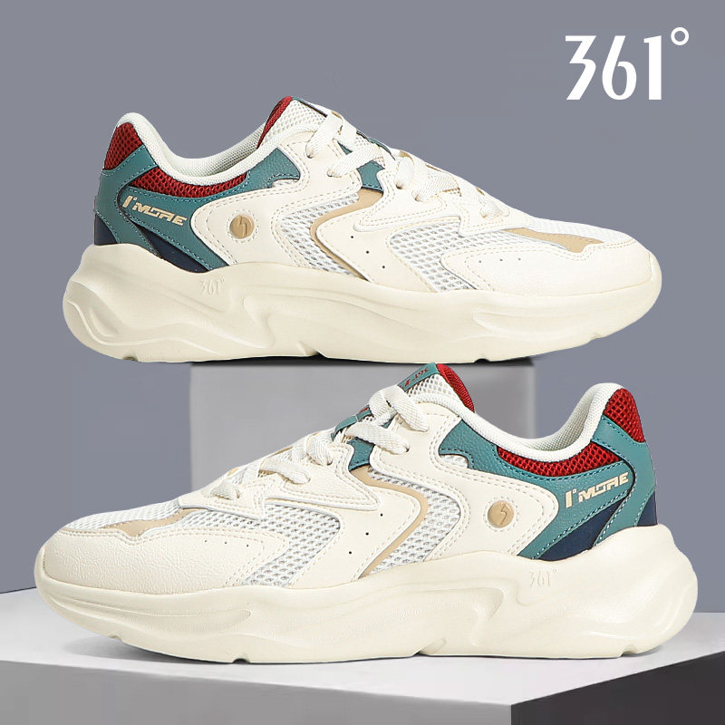 361男鞋运动鞋2026春季新款缓震厚底网面舒适轻便男士正品老爹鞋