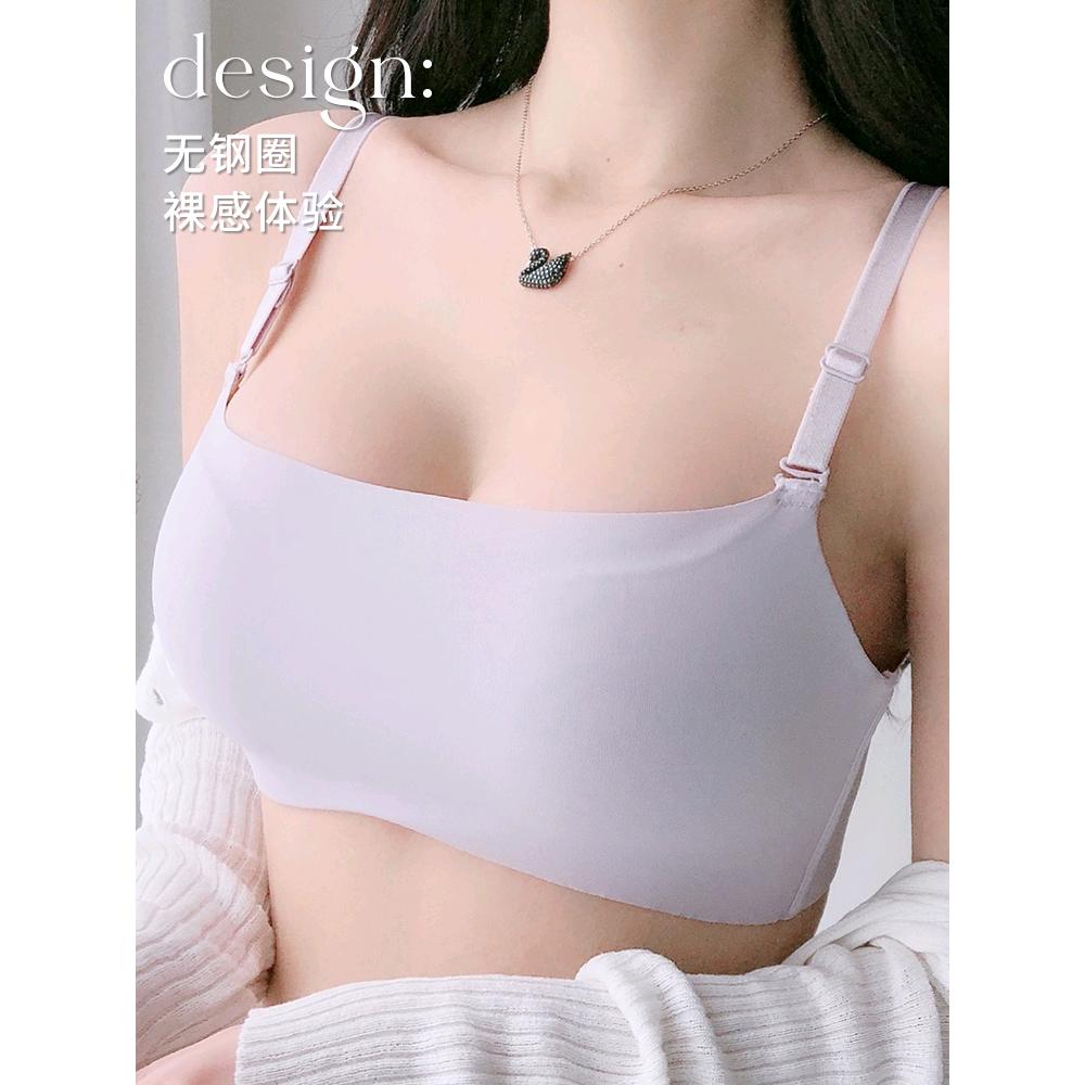 抹胸内衣女小胸聚拢无钢圈防走光裹胸式文胸罩裤套装夏季薄款无痕