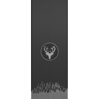 铸铝门鹿头线条纹理精雕图灰度