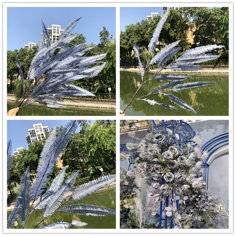 金色婚庆道具仿真植物