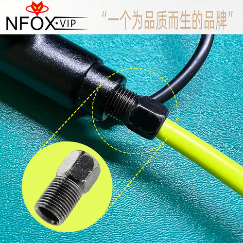 NFOX自行车液压刹车油管螺丝锁管空心M8碳钢六角外螺纹油碟配件