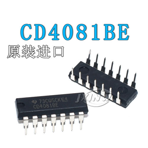 进口CD4081BE直插 DIP-14 芯片四2输入端与门