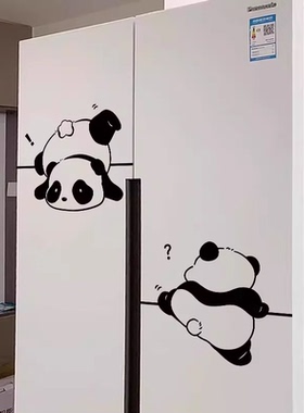 装饰玻璃门贴纸创意简笔贴画