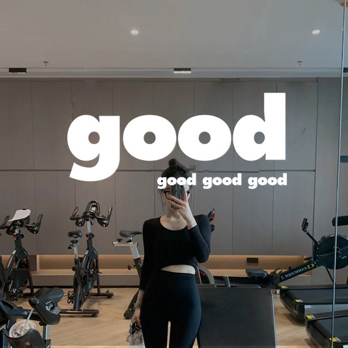 镜子服装店店铺墙贴纸