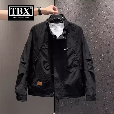 高端工装立领夹克男士外套2025新款爆款春秋季防风冲锋衣男款冬装