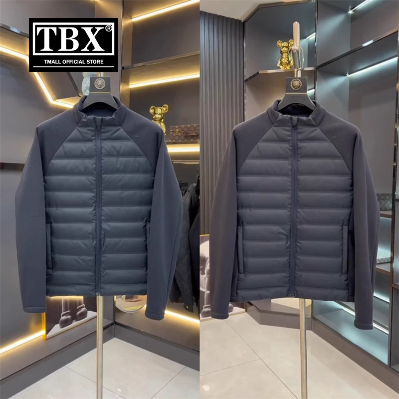 高端欧货轻薄羽绒服男士外套秋冬季2025新款加厚保暖立领夹克男款