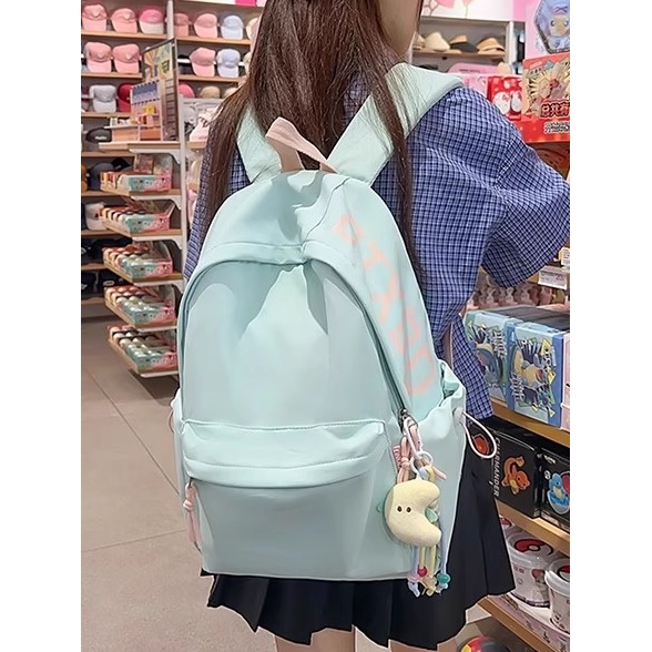 香港ITBLIND韩版双肩包2025夏小学初中生书包简约百搭轻便背包女
