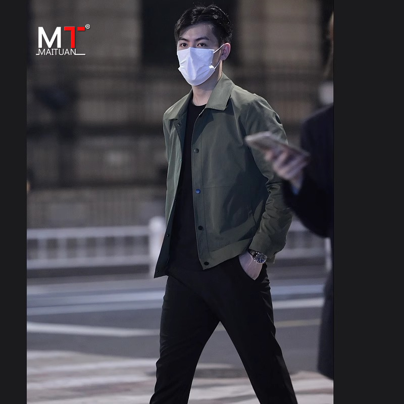 高端休闲套装男士春秋季2025新款高级感痞帅男装商务夹克西裤穿搭