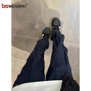 高端工装裤男士2025新款春秋夏季男裤防水速干休闲裤冲锋裤子男款