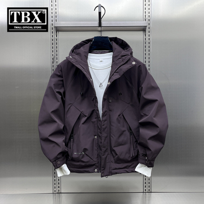 高端工装冲锋衣外套男士2025新款爆款秋冬装加棉加厚棉服男款夹克