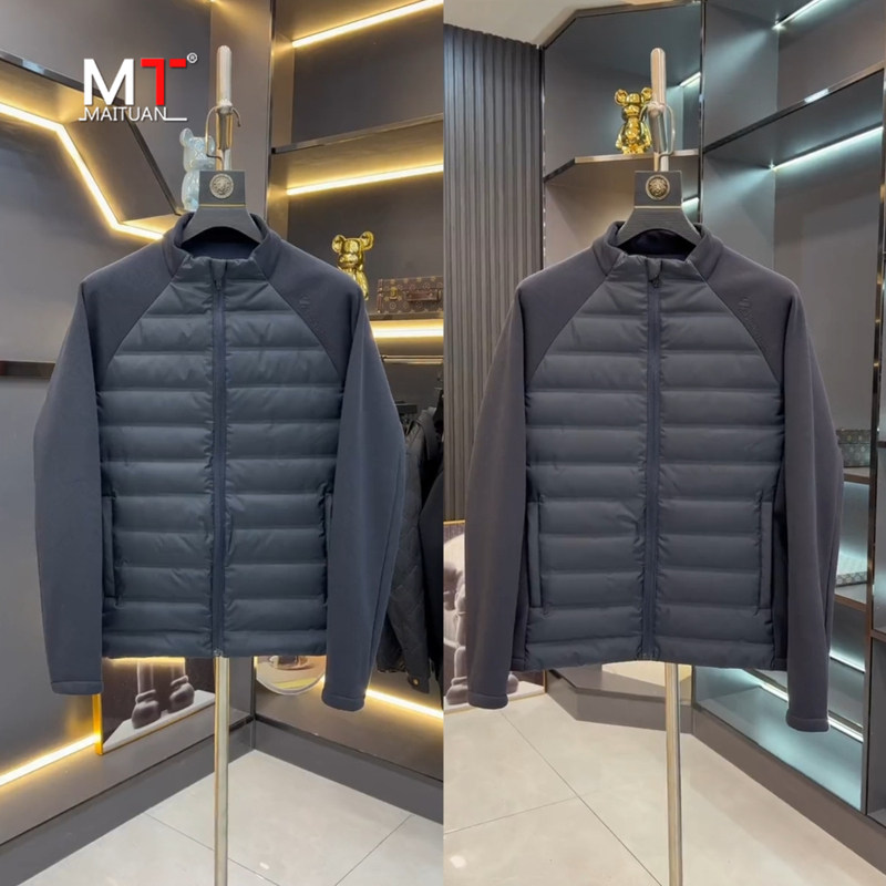 高端轻薄羽绒服男士外套秋冬季2025新款加厚保暖立领休闲夹克男款