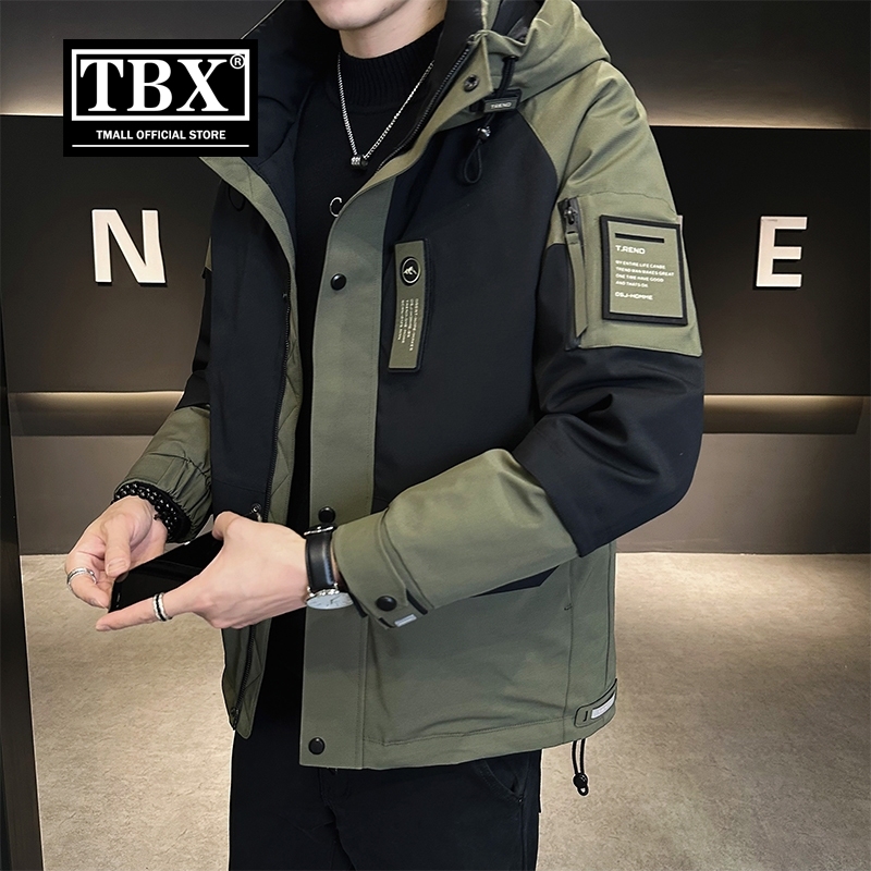 高端轻薄羽绒服男士冬季2025新款爆款加厚防寒工装冲锋衣外套男款