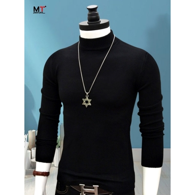 高端半高领毛衣男士春秋冬季2025新款修身内搭保暖针织打底衫男款