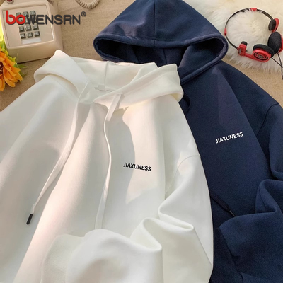 潮牌重磅连帽卫衣男士2025新款春秋季宽松打底衫男款冬季加绒加厚