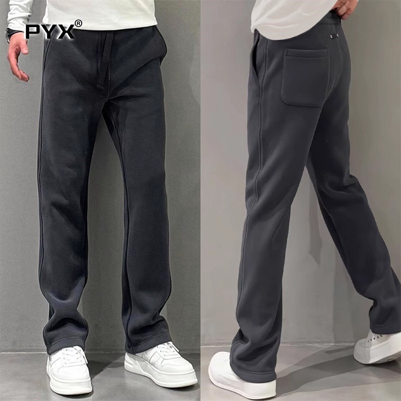 高端灰色休闲裤子男士2025新款秋冬季男裤宽松直筒运动卫裤男款潮