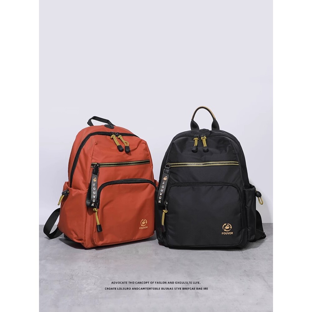 香港新款旅行轻便双肩包女士防水尼龙布休闲小背包大容量学生书包