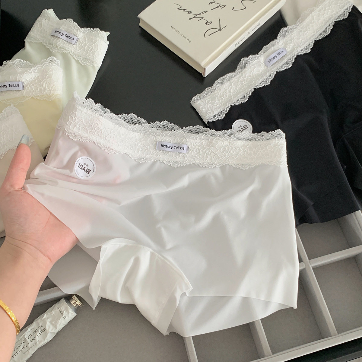 打底裤防走光安全裤女内裤二合一夏冰丝无痕胖mm大码防磨腿不卷边
