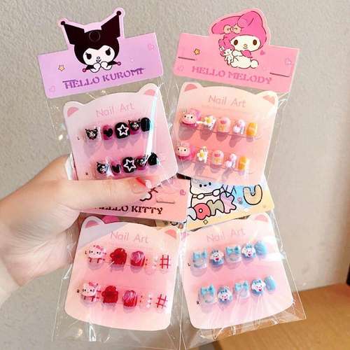 童美甲贴小女孩卡通新款