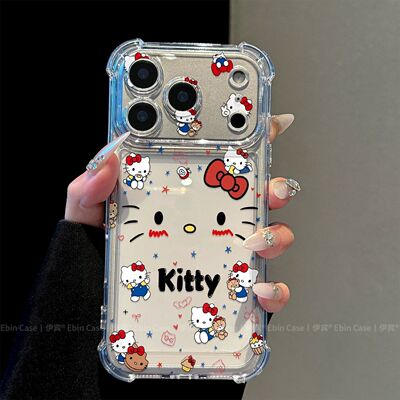 KT猫猫四角气囊防摔iPhone壳